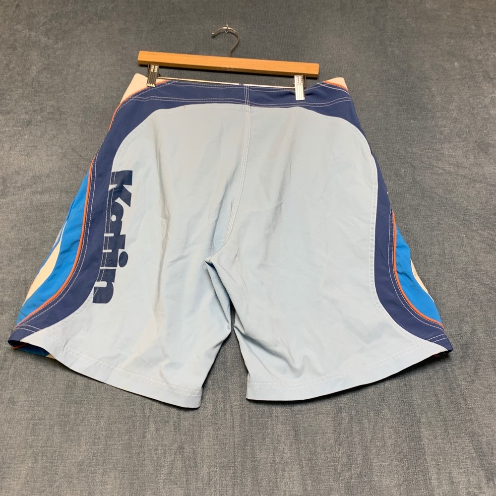 Katin Swimwear Trunks Board Shorts Men 34W Gray Comfort Stretch Drawstring Waist